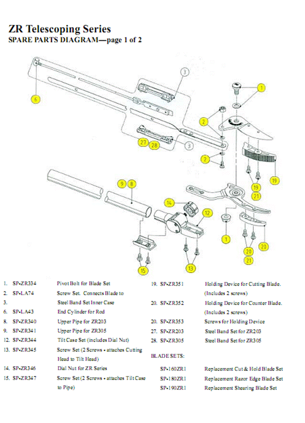 ARS Long Reach Telescoping Pruner, 610' Grower's Nursery Supply